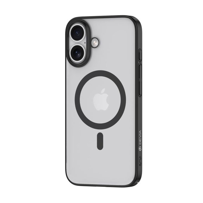 Hülle Glimmer mit MagSafe für iPhone 16 Plus, Schwarz, Devia