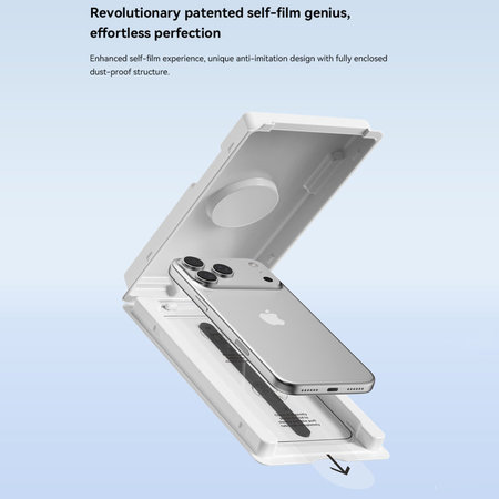 FullCover Panzerglas mit Applikator für iPhone 17 Pro Max, Devia