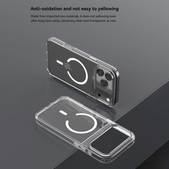 Hülle Clear mit MagSafe für iPhone 17 Pro, Transparent, Devia