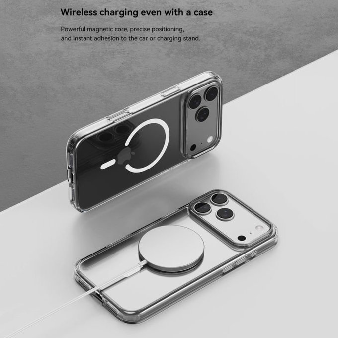 Hülle Clear mit MagSafe für iPhone 17 Pro, Transparent, Devia