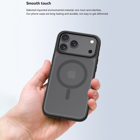 Hülle Pino mit MagSafe für iPhone 17 Pro Max, Schwarz, Devia