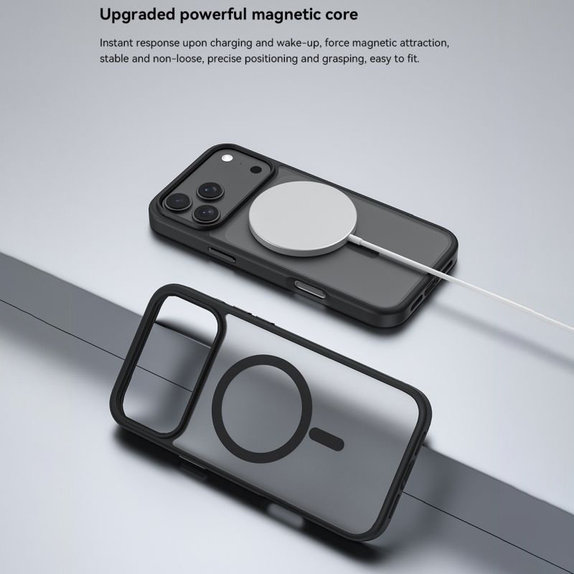 Hülle Pino mit MagSafe für iPhone 17 Pro Max, Schwarz, Devia
