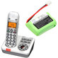 Batterie für SWITEL MD9300, 9500, AUDIOLINE Dect 7500, 7501, 400mAh, Ni-MH, 2.4V, SL30013, HQ