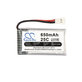Akku batterie für Hubsan X4 H107, 650mAh, Li-Pol, 3.7V, H107C-A24, HQ