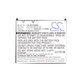 Batterie für HP Compaq iPAQ rx3000, rx3115, rx3700, hx2110, hx2790, 1400mAh, Li-Ion, 3.7V, HSTNH-M03B-SS, HQ