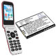 Akku batterie für Doro 7030, 7031, DFC-0270, 7080, 1200mAh, Li-Ion, 3.7V, DBX-1350A, HQ