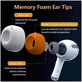 Ersatz-Silikon-Ohrstöpsel für AirPods 1 Pro, 2 Pro, Memory Foam, Set (L, M, S), Weiß
