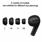 Ersatz-Silikon-Ohrstöpsel für Apple AirPods Pro und Pro 2, Set (L, M, S, XS), Schwarz