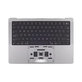 Oberer Tastaturrahmen für MacBook Pro 14", A2918 (2023), mit US-Tastatur und Akku, Space Gray, 661-35708, Genuine Apple