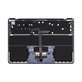 Oberer Tastaturrahmen für MacBook Air 13", A3113 (2024), mit US-Tastatur und Akku, Midnight, 661-40230, Genuine Apple