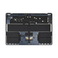 Oberer Tastaturrahmen für MacBook Air 15", A3114 (2024), mit US-Tastatur und Akku, Midnight, 661-40269, Genuine Apple