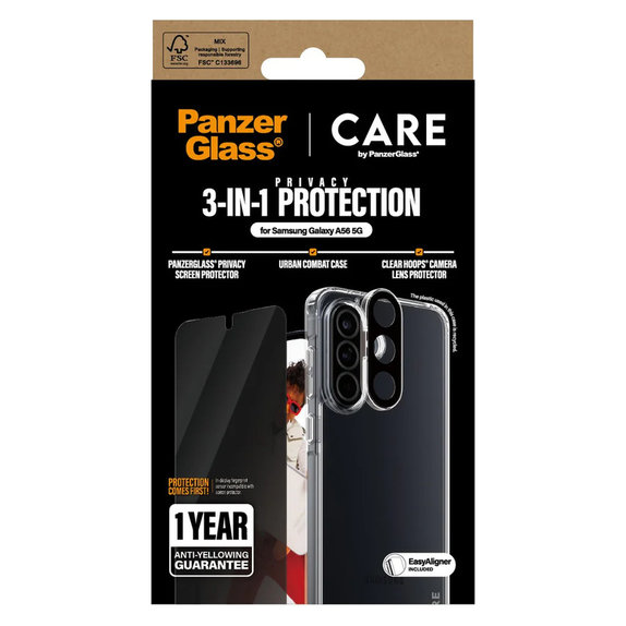 Bundle 3-in-1 Privacy für Samsung Galaxy A56 5G, PanzerGlass