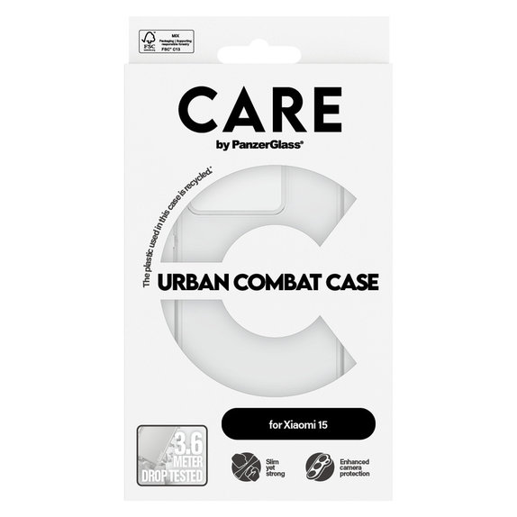 Hülle Urban Combat für Xiaomi 15, Transparent, PanzerGlass