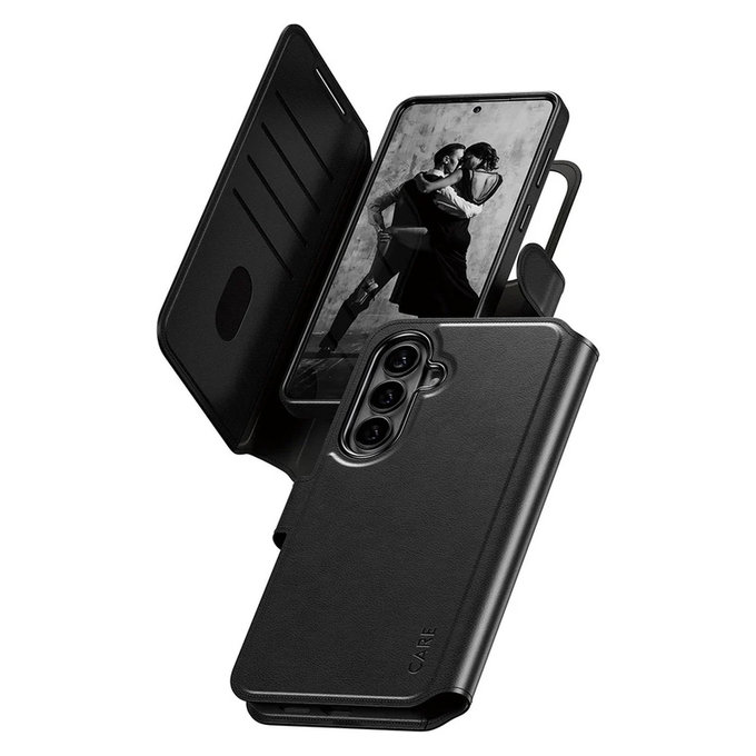 Hülle Tango Wallet Two-In-One mit QI für Samsung Galaxy S26+, Schwarz, PanzerGlass