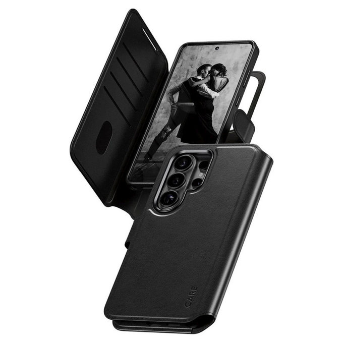 Hülle Wallet Tango Two-In-One mit QI für Samsung S26 Ultra, schwarz, CARE
