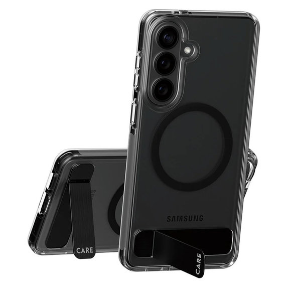 Hülle Kickstand mit schwarzem QI für Samsung Galaxy S26+, Schwarz, PanzerGlass