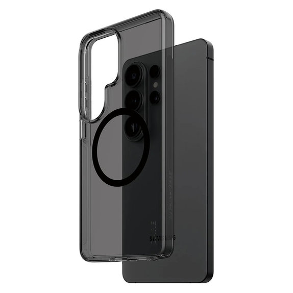 Hülle Smokey mit schwarzem QI für Samsung Galaxy S26 Ultra, Schwarz, PanzerGlass