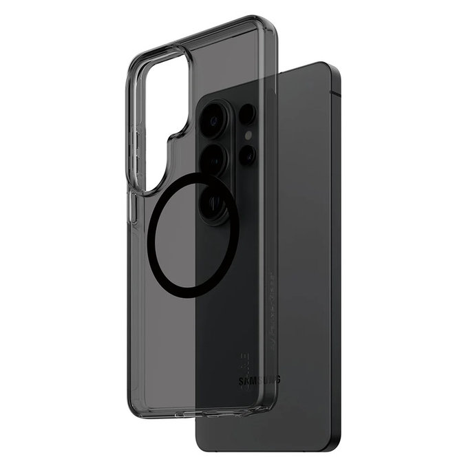 Hülle Smokey mit schwarzem QI für Samsung Galaxy S26 Ultra, Schwarz, PanzerGlass