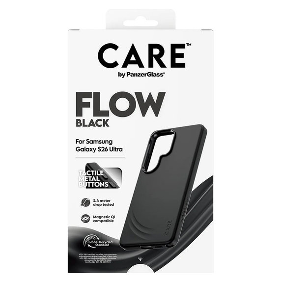 Hülle FLOW mit QI für Samsung Galaxy S26 Ultra, Schwarz, PanzerGlass