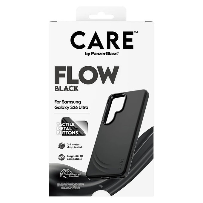 Hülle FLOW mit QI für Samsung Galaxy S26 Ultra, Schwarz, PanzerGlass