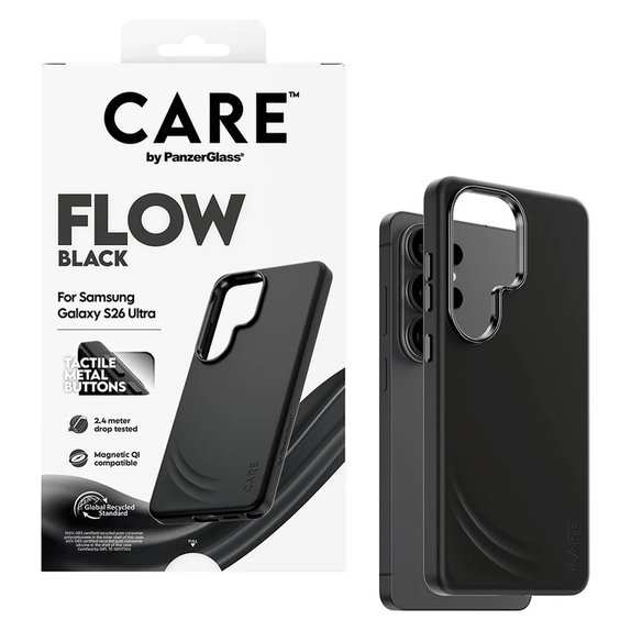 Hülle FLOW mit QI für Samsung Galaxy S26 Ultra, Schwarz, PanzerGlass