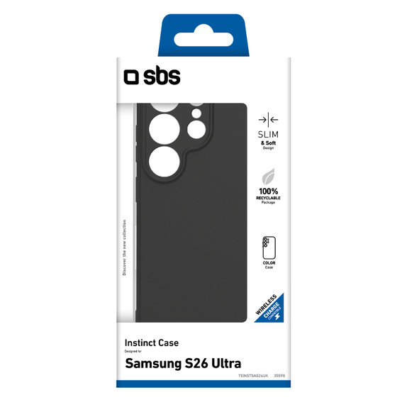 SBS - Hülle Instinct Für Samsung Galaxy S26 Ultra, schwarz