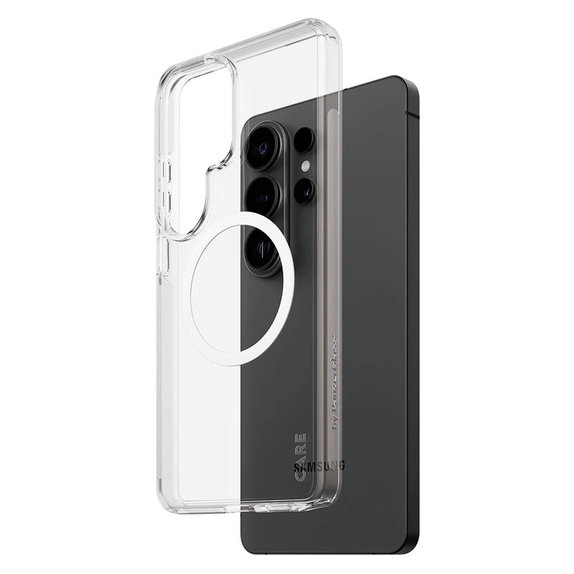 Hülle Urban Explorer mit weißem QI für Samsung Galaxy S26 Ultra, Transparent, PanzerGlass