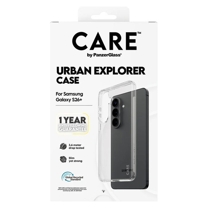 Hülle Urban Explorer für Samsung Galaxy S26+, Transaparentná, PanzerGlass
