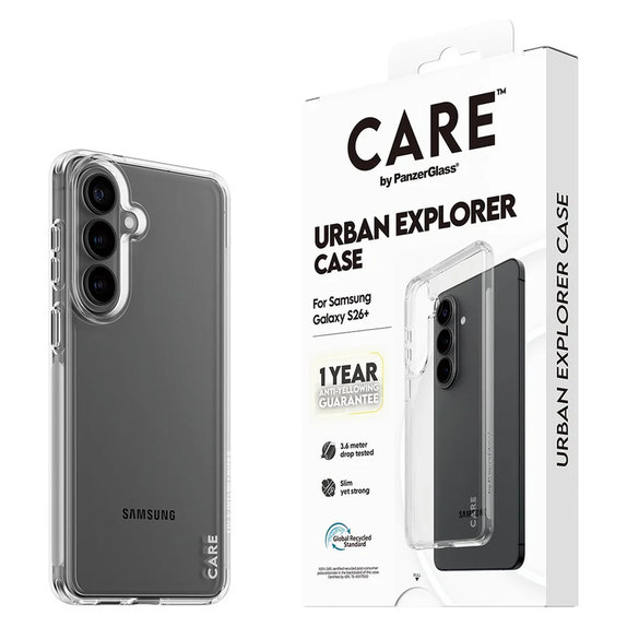 Hülle Urban Explorer für Samsung Galaxy S26+, Transaparentná, PanzerGlass