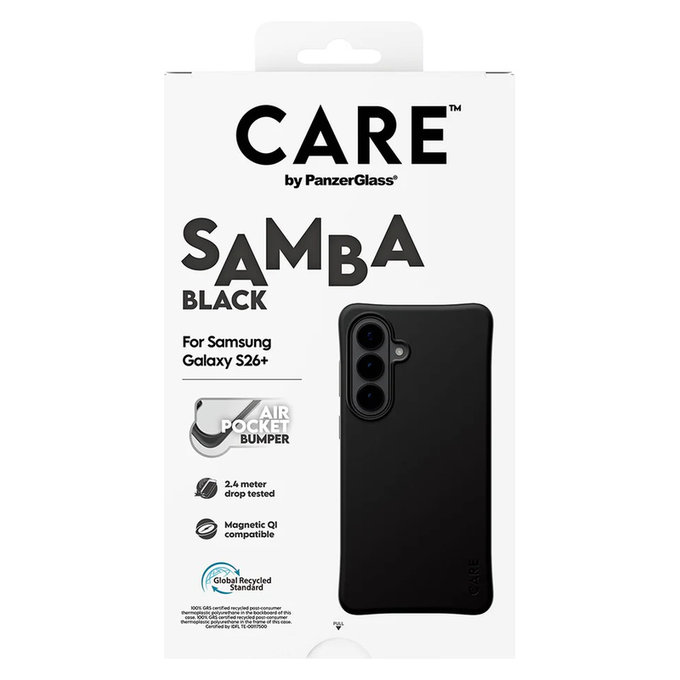 Hülle Samba mit QI für Samsung Galaxy S26+, Schwarz, PanzerGlass