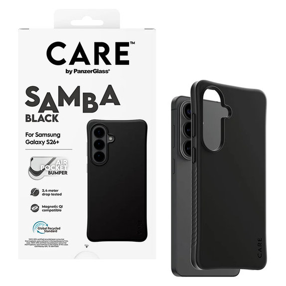 Hülle Samba mit QI für Samsung Galaxy S26+, Schwarz, PanzerGlass