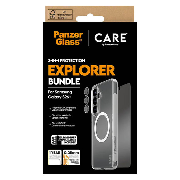 Bundle Explorer 3-in-1 für Samsung Galaxy S26+, PanzerGlass