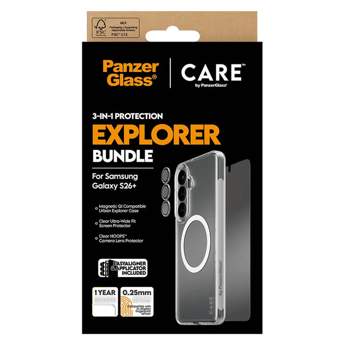 Bundle Explorer 3-in-1 für Samsung Galaxy S26+, PanzerGlass