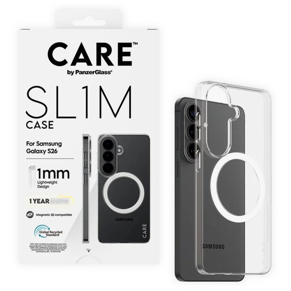 Hülle SL1M für Samsung S26, transparent, CARE