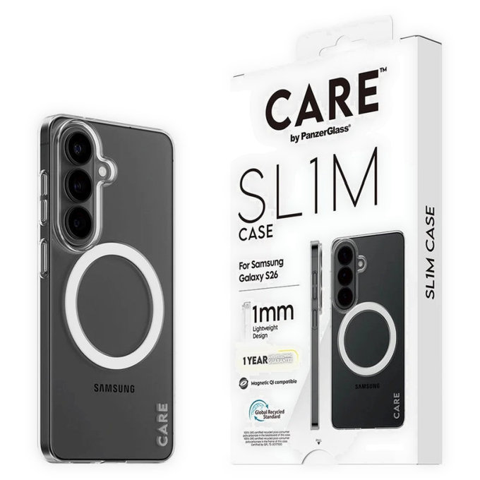 Hülle SL1M für Samsung S26, transparent, CARE