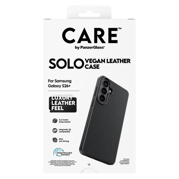 Hülle Solo für Samsung Galaxy S26+, Schwarz, PanzerGlass