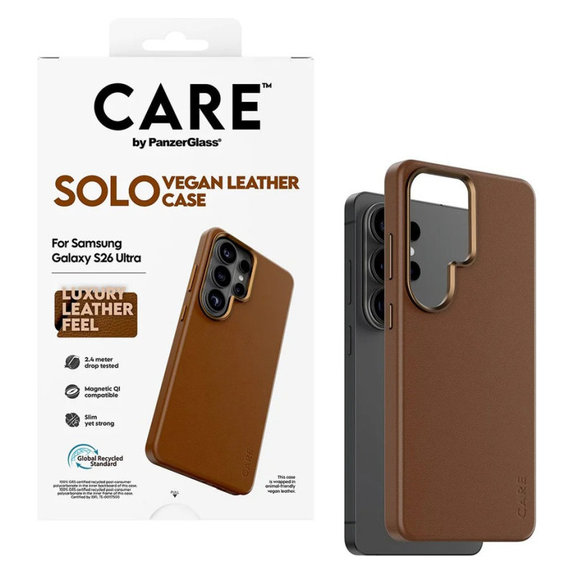 Hülle Solo für Samsung S26 Ultra, braun, CARE