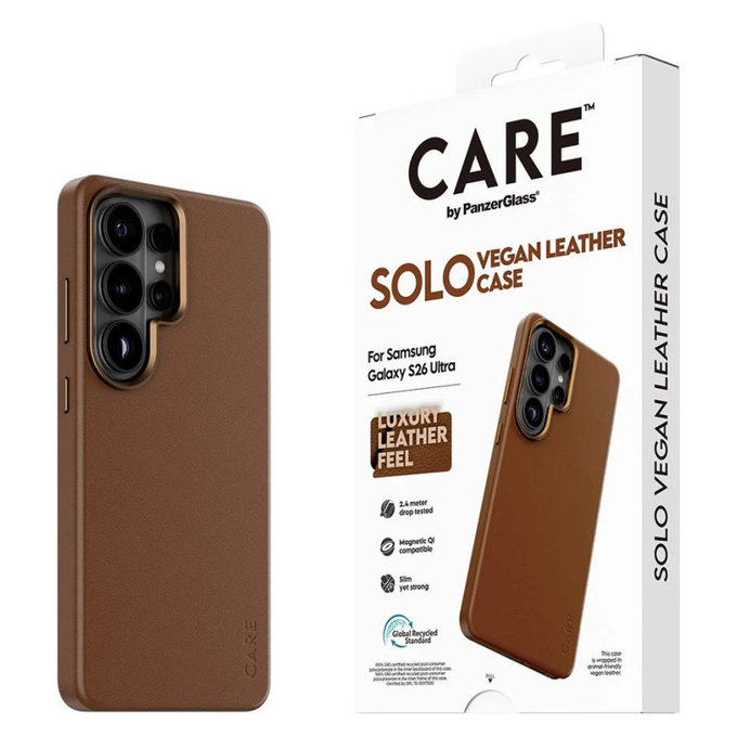 Hülle Solo für Samsung S26 Ultra, braun, CARE