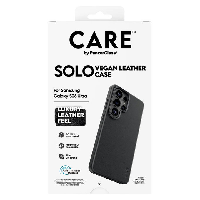 Hülle Solo für Samsung Galaxy S26 Ultra, Schwarz, PanzerGlass