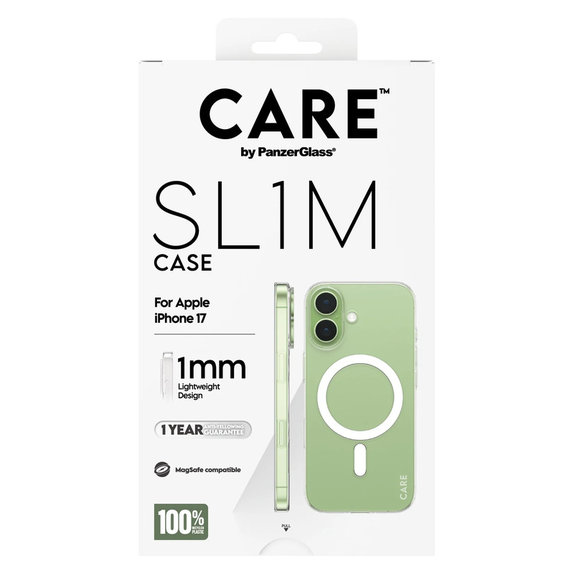 Hülle SL1M für iPhone 17, Transparent, PanzerGlass