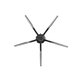 Ersatzteilset für Xiaomi Roborock S7, S7 MaxV Ultra (1x Hauptbürste, 2x Filter, 2x Seitenbürste – schwarz, 2x Wischtuch)