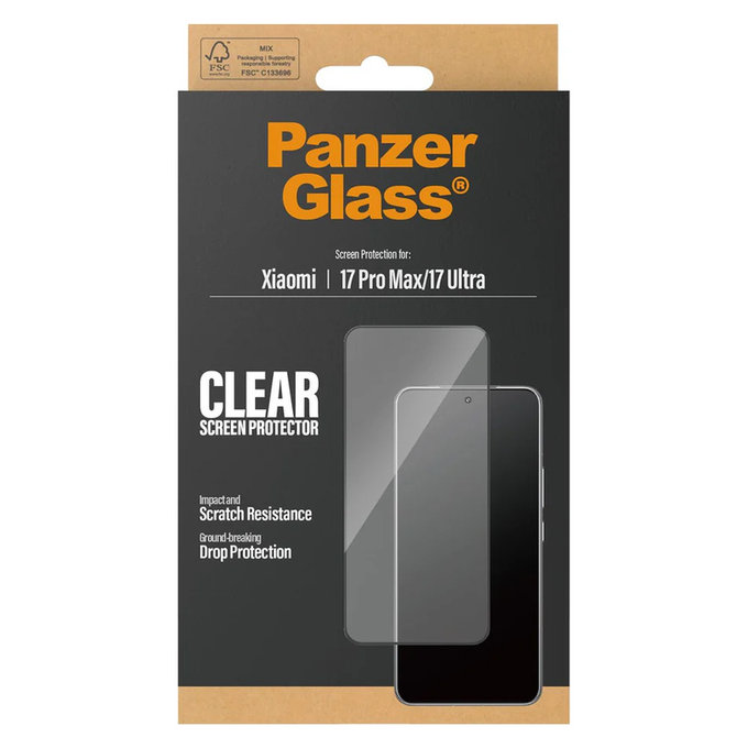 Panzerglas UWF für Xiaomi 17 Ultra, Schwarz, PanzerGlass