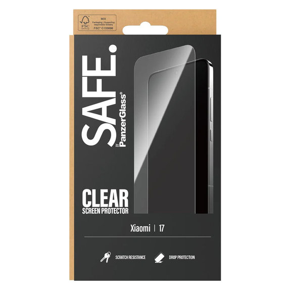 Panzerglas UWF für Xiaomi 17, Schwarz, SAFE by PanzerGlass