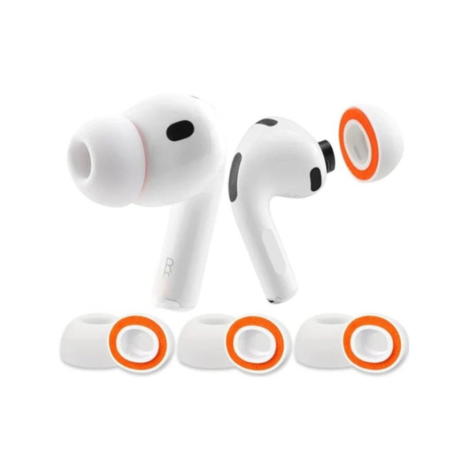 Ersatz-Silikon-Ohrstöpsel für AirPods 3 Pro, Memory Foam, Set (L, M, S), Weiß