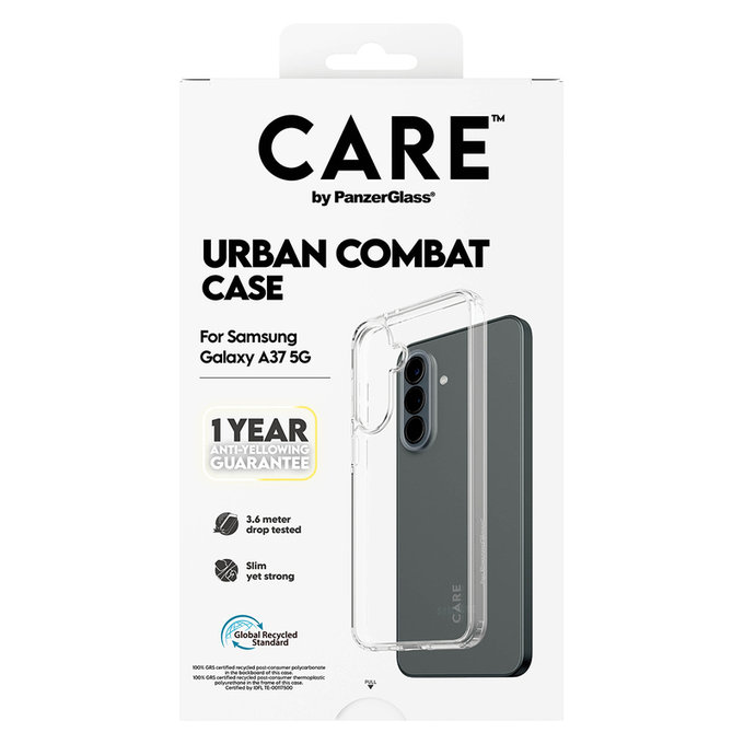 Hülle Urban Combat für Samsung Galaxy A37, Transparent, PanzerGlass