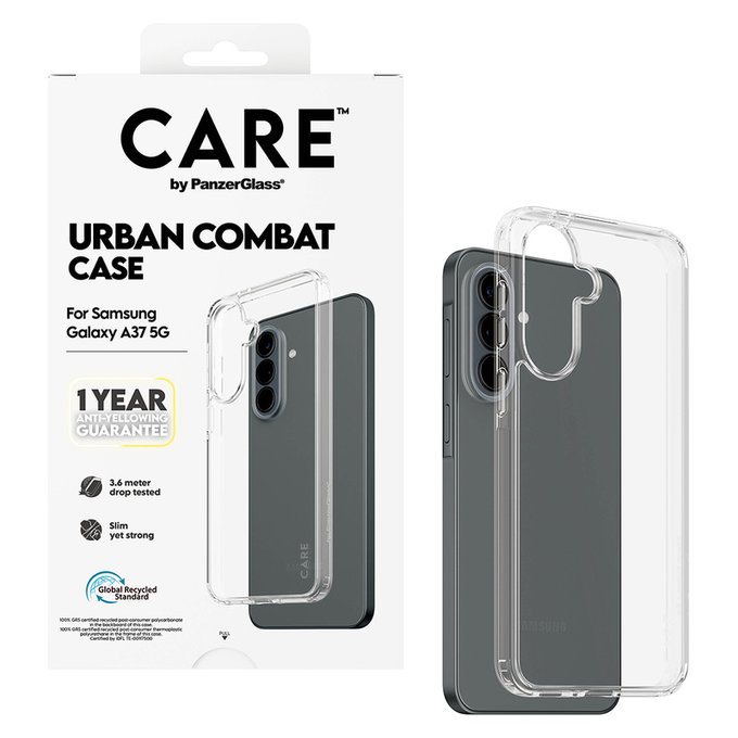 Hülle Urban Combat für Samsung Galaxy A37, Transparent, PanzerGlass