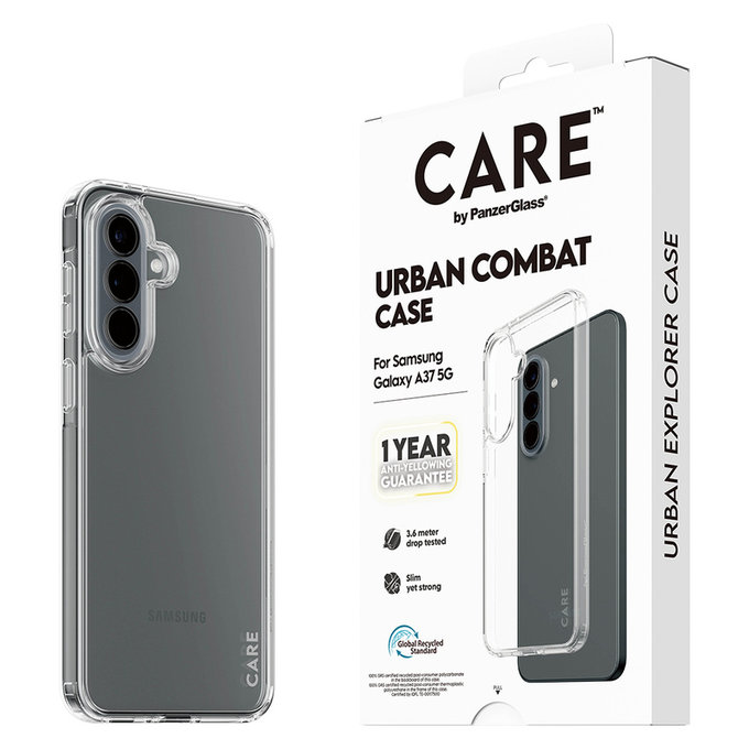 Hülle Urban Combat für Samsung Galaxy A37, Transparent, PanzerGlass