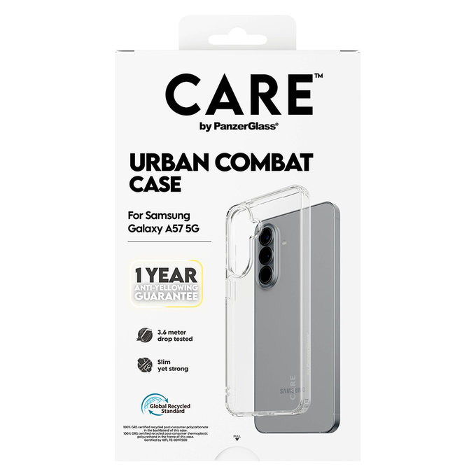 Hülle Urban Combat für Samsung Galaxy A57, Transparent, PanzerGlass