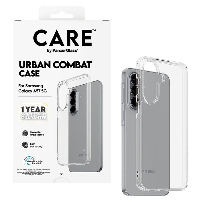 Hülle Urban Combat für Samsung Galaxy A57, Transparent, PanzerGlass