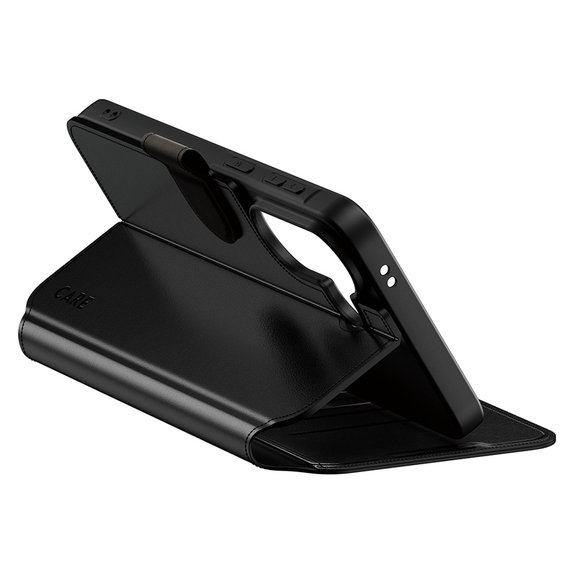 Hülle Wallet Kickstand für Samsung Galaxy A57, Schwarz, PanzerGlass